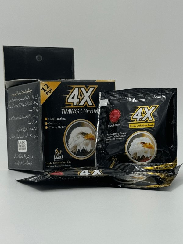 4X Timing Cream - Delay Cream with 12 Condoms