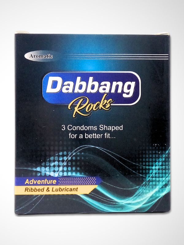 Dabbang Condoms - 3 Ribbed & Lubricant Condoms