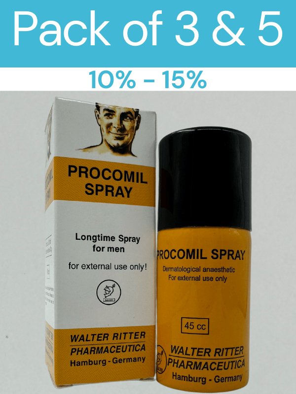 Deal Pack Of 3 & 5 - Procomil Delay Spray