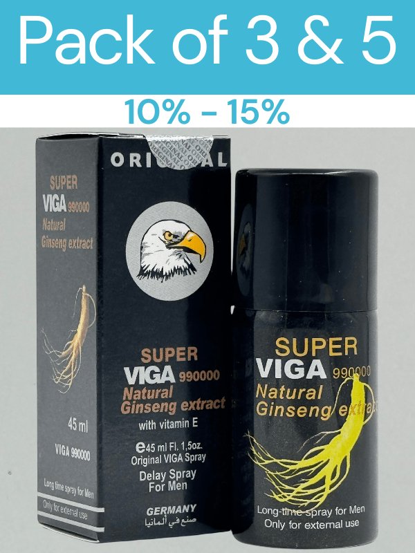 Deal Pack Of 3 & 5 - Viga 990000 Ginseng Delay Spray