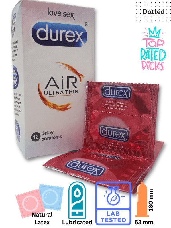 Durex Air Ultra Thin Condoms - 12 Delay Condoms
