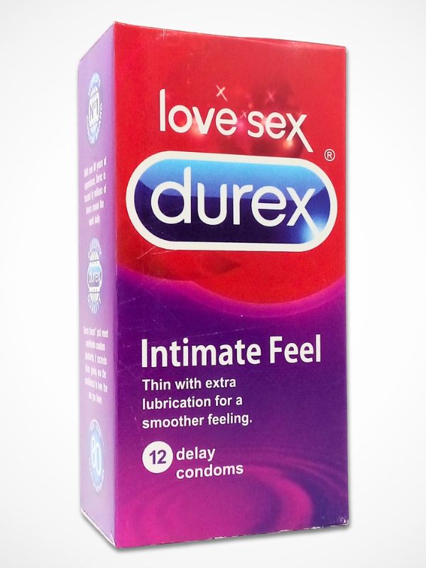 Durex Intimate Feel Condoms - 12 Thin with Extra Lubricant Condoms