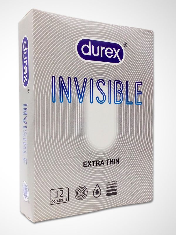 Durex Invisible Extra Thin Condoms - 12 Ultra Fine Condoms