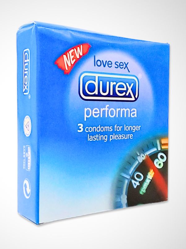 Durex Performa Condoms - 3 Longer Lasting Pleasure Condoms