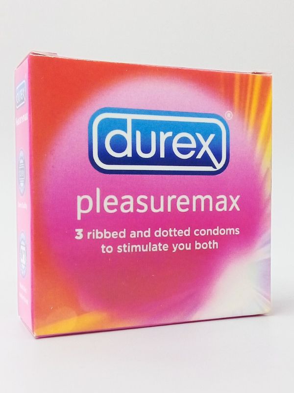 Durex Pleasuremax Condoms - 3 Ribbed & Dotted Condoms