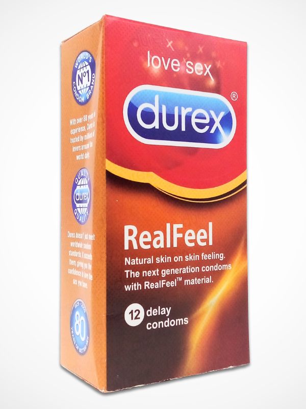 Durex Real Feel Condoms - 12 Natural Skin Feeling Condoms