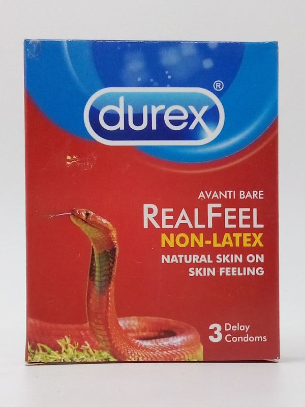 Durex Real Feel Condoms - 3 Non Latex Condoms