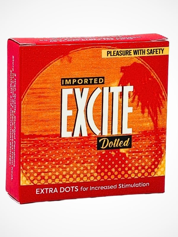 Excite Dotted Condoms -  3 Extra Dots Condoms