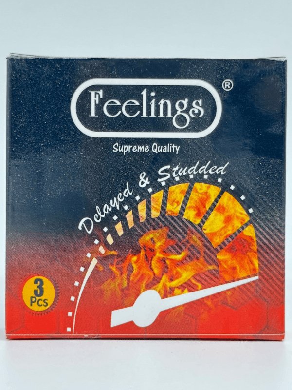 Feelings Condom Supreme Quality -  3 Delayed, Studded Condoms