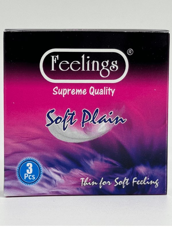 Feelings Condoms -  3 Soft Plain Thin Condoms