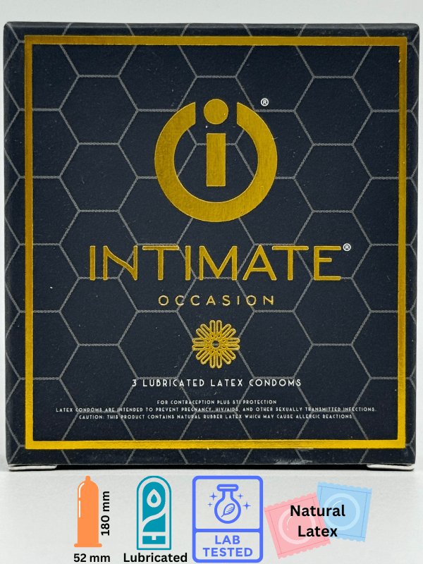 Intimate 3 Lubricated Latex Condoms