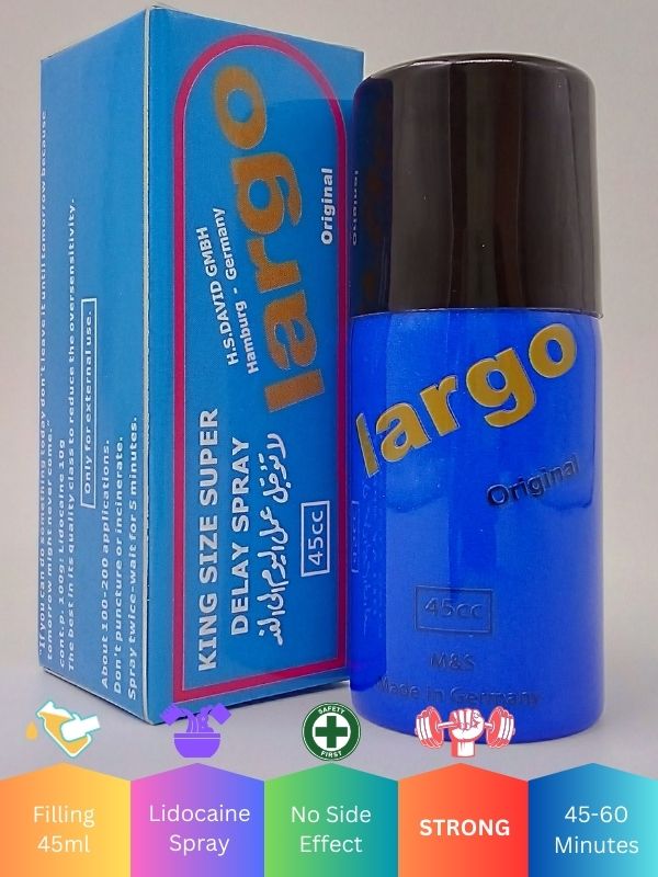 Largo Delay Spray For Men 45ml - King Size Super Delay Spray