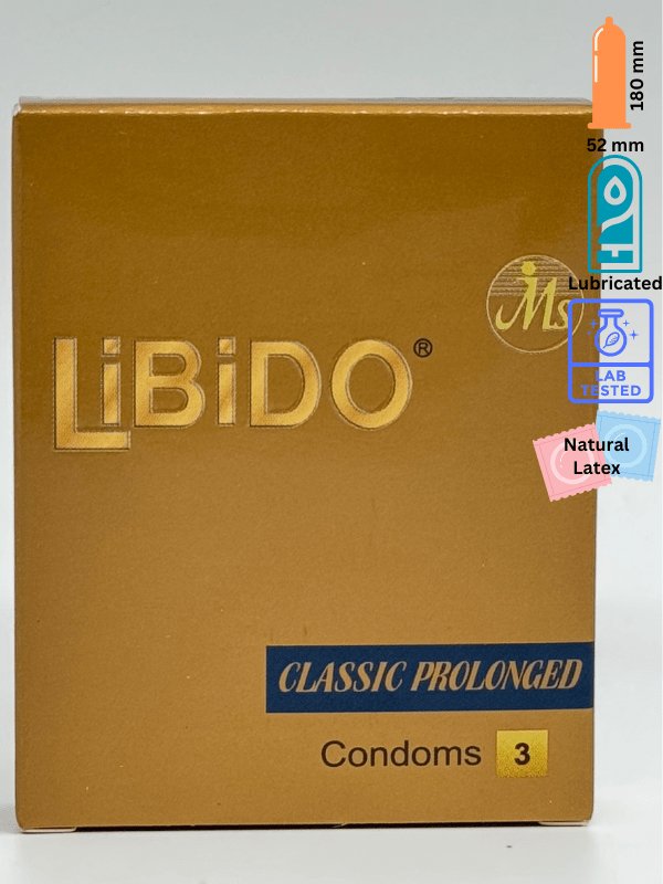 Libido Classic Condoms - 3 Classic Prolonged Condom