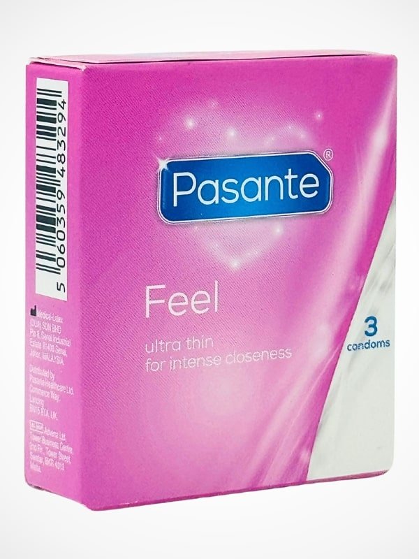Pasante Feel Condoms - 3 Ultra Thin Condoms