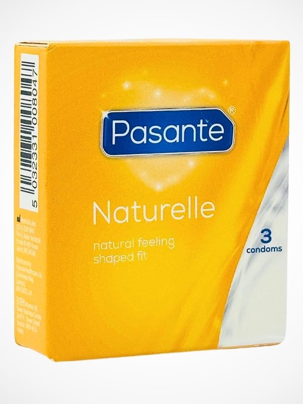 Pasante Natural Condoms - 3 Natural Feeling Condoms