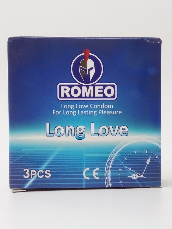Romeo Long Love Condoms - 3 Long Lasting Pleasure Condoms