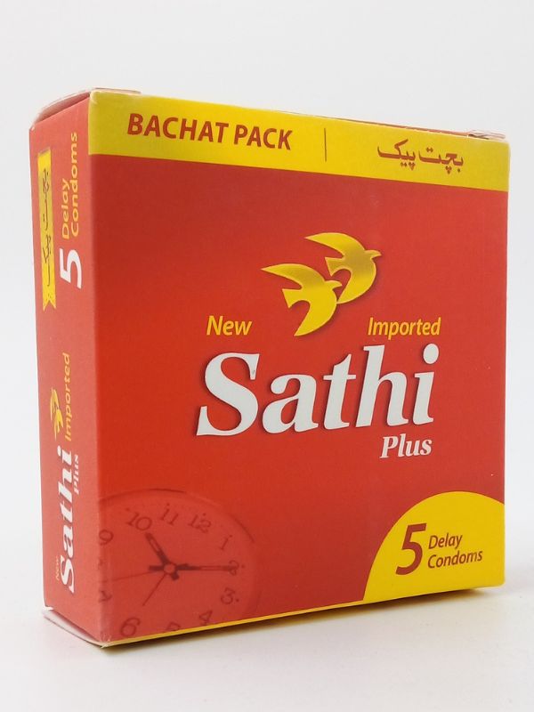 Sathi Plus Delay Condom - 5 Extra Delay Condoms
