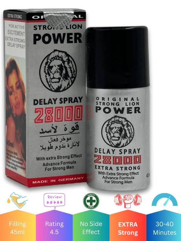 Strong Lion Power Delay Spray 45ML - 28000 Extra Strong Effect