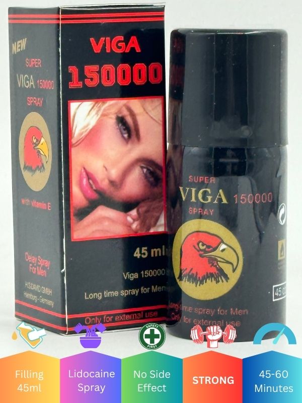 Super Viga 150000 Delay Spray For Men 45ML - New Super Viga 150000