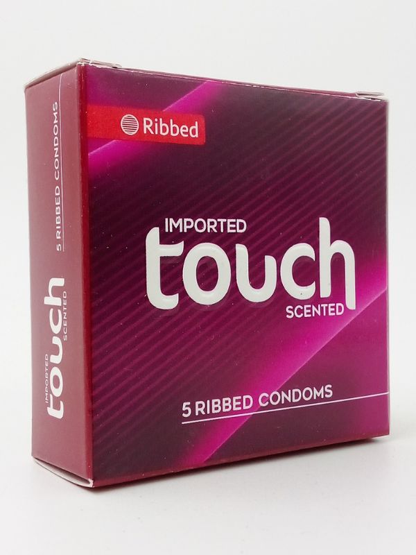 Touch Condoms - 5 Ribbed Condoms