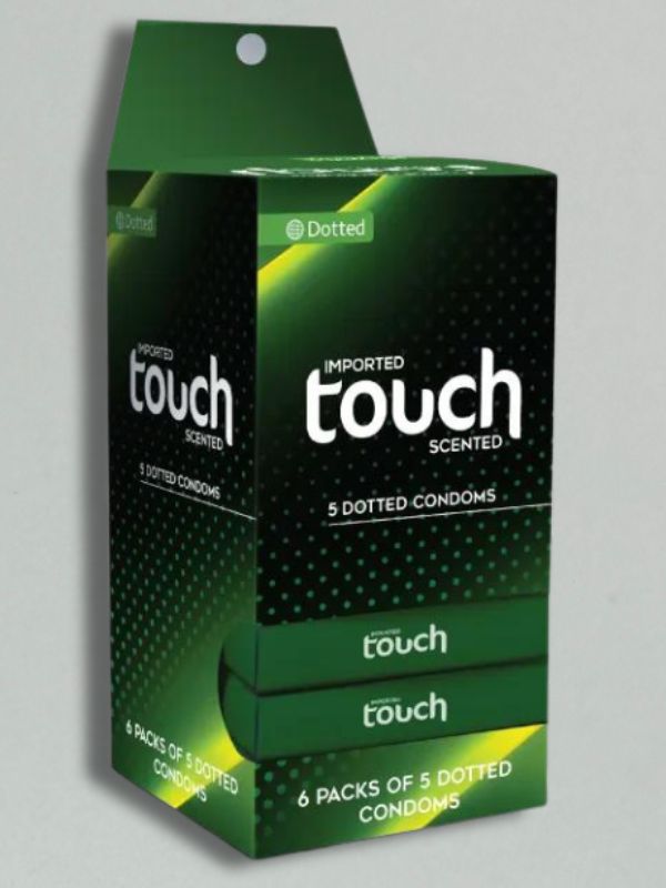 Touch Dotted Condom - 6 x 5 Condoms Pack