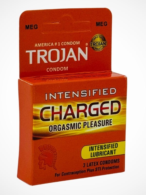 Trojan Charged Condom - 3 Intensified Lubricant Condoms