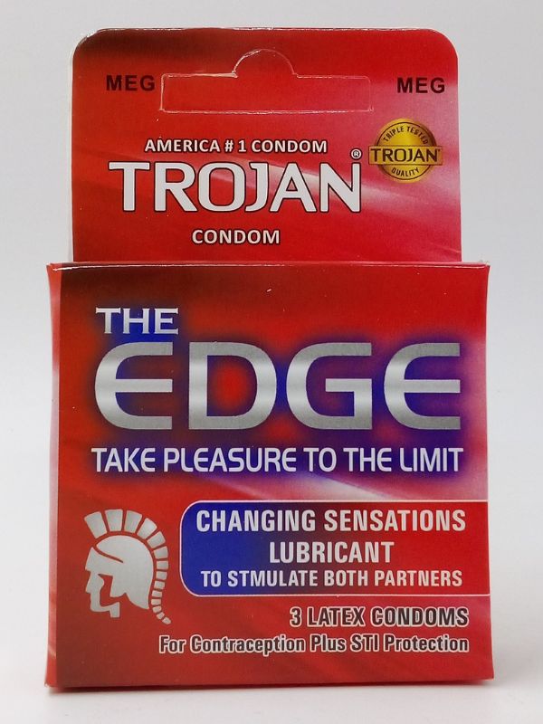 Trojan Condom The Edge 3 Pieces - Take Pleasure To The Limit