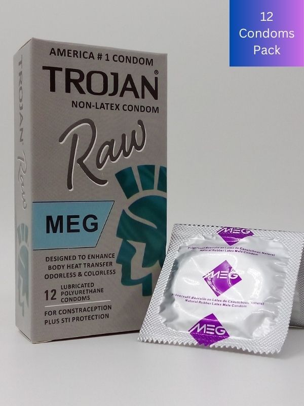 Trojan Condoms 12 Count - Pure Feel Non Latex Condoms