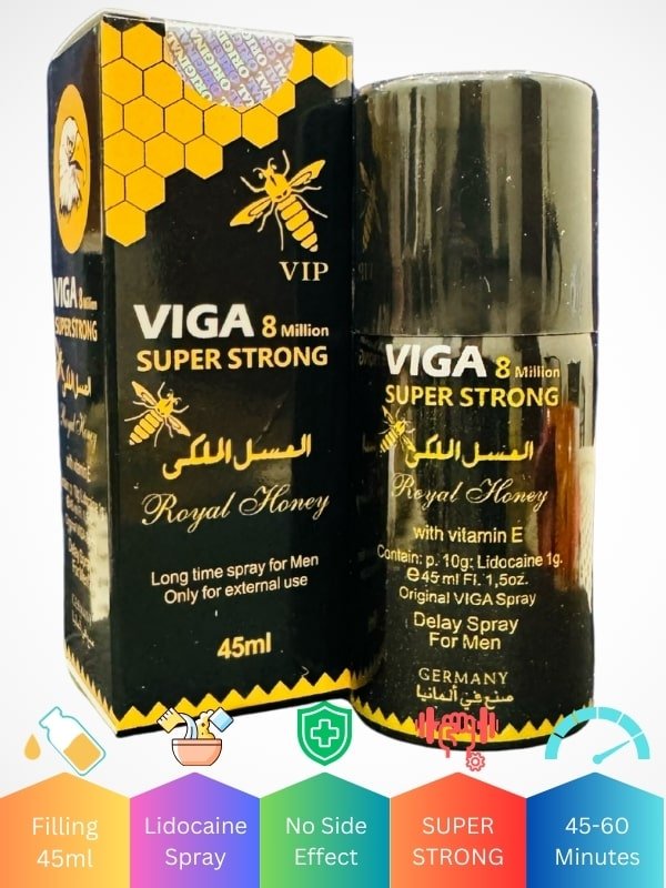 Viga 8 Million Delay Spray Super Strong - Royal Honey with Vitamin E