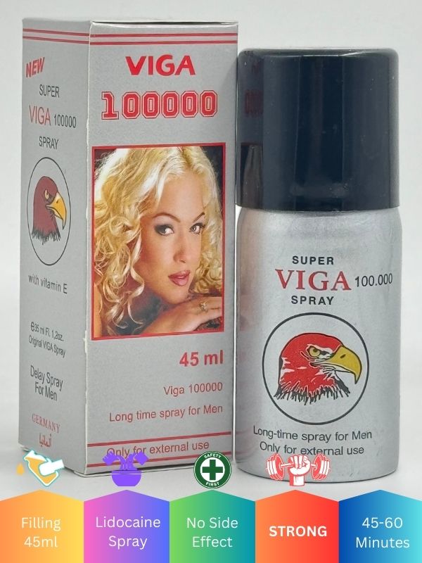 Viga Delay Spray 100000 For Men 45ML - Last Longer & Perform Better