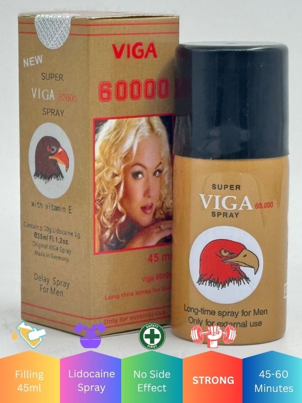 Viga Delay Spray For Men 45ML - Viga 60000 Long Time Delay Spray